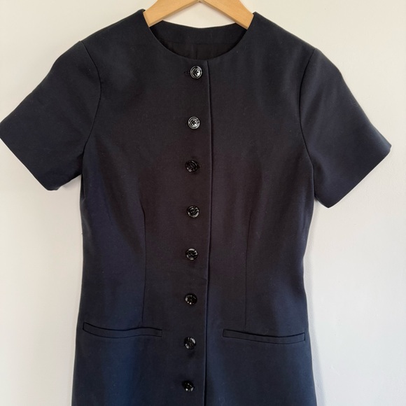 NWT Abercrombie Short Sleeve Vest Mini Dress Black Size XS - Picture 4 of 7